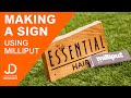 Making a sign using Milliput