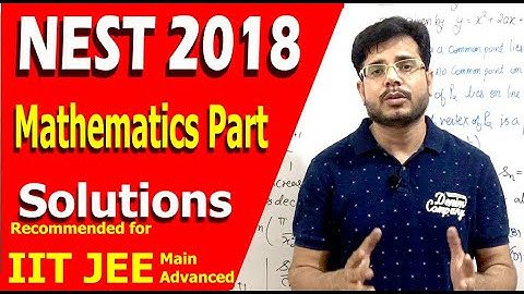 NEST 2018 Solution mathematics