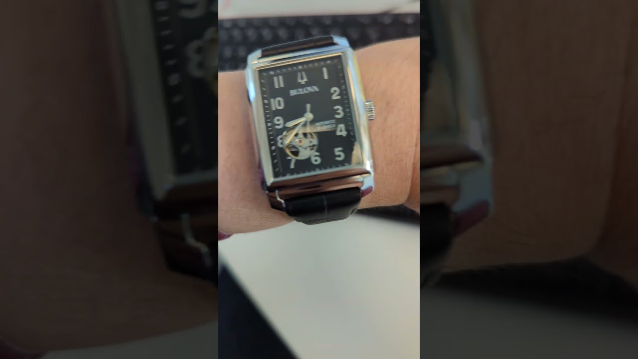 Bulova Sutton Automatic Black Dial Wrist Roll 