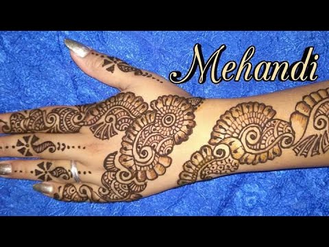 This rakhi Simple arabian mehandi ll easy mehandi ll full hand mehandi ...