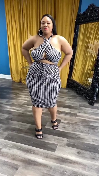 Curvy model in dress 👗'laticia' skirt set @FASHIONCURVYJQ