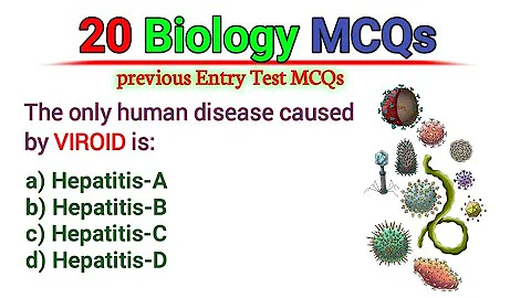 Biology MCQs 2024 || previous Entry Test MCQs of biology || class 11 || Chapter 5 || Acellular Life