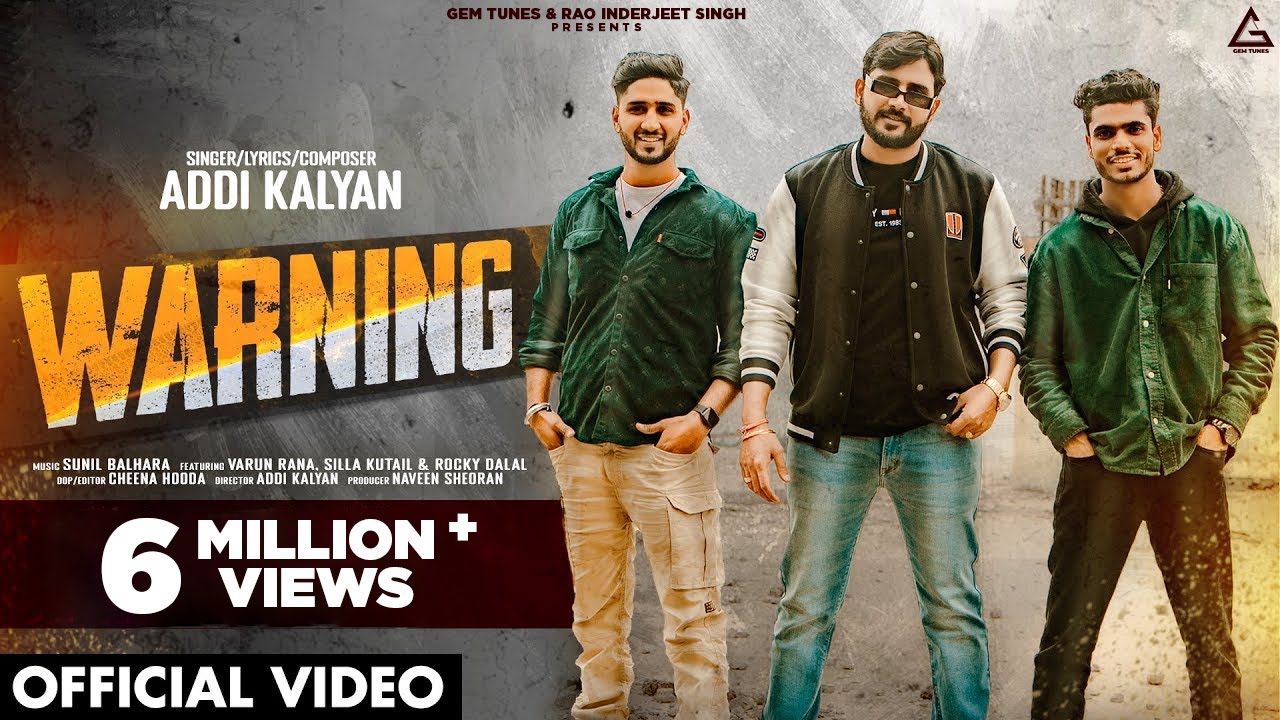 WARNING Official Video   Addi Kalyan  New Haryanvi Songs Haryanavi 2024