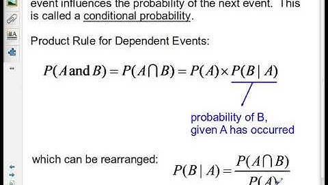 MDM4U   Probability 04v2   Independent & Dependent Events