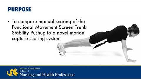 FMS Trunk Stability Pushup