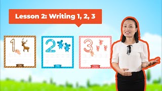 Lesson 2. Writing 1, 2, 3 | Writing Numbers | Kindergarten Math | Math for Kids