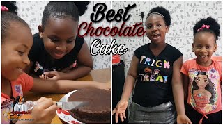 How to make the best chocolate cake/chocolate cake by my 9yrs and 7yrs old daughter/Guchings dishes by Guchings Dishes 967 views 2 years ago 12 minutes, 47 seconds