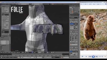 Low Poly Grizzly Bear Modeling Timelapse in Blende