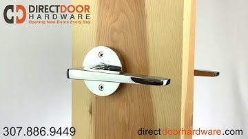 Emtek Athena Lever Handle with Disk Rosette in Polished Chrome