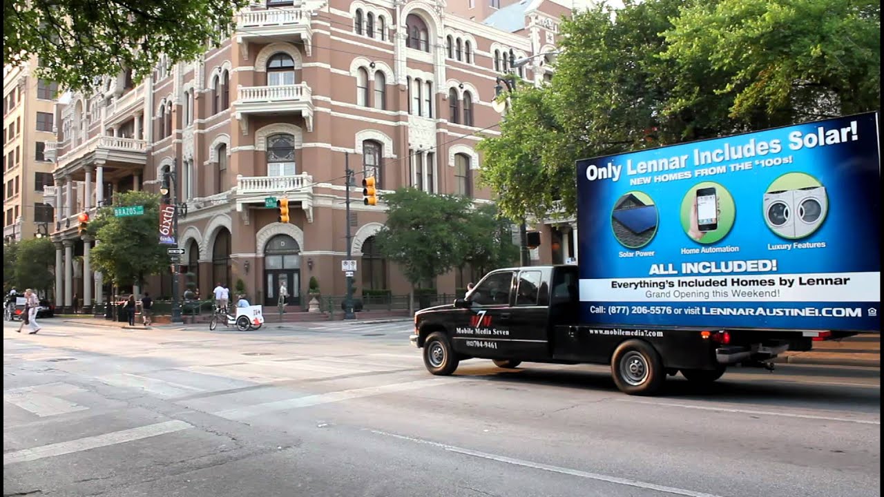 Mobile Media 7 Mobile Billboard Truck Advertising Austin ...