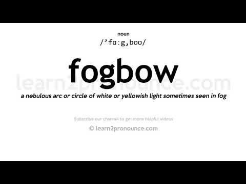 Wymowa Fogbow | Definicja Fogbow