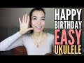 HOW TO play Happy Birthday on Ukulele | EASY Tutorial (3 Chords)