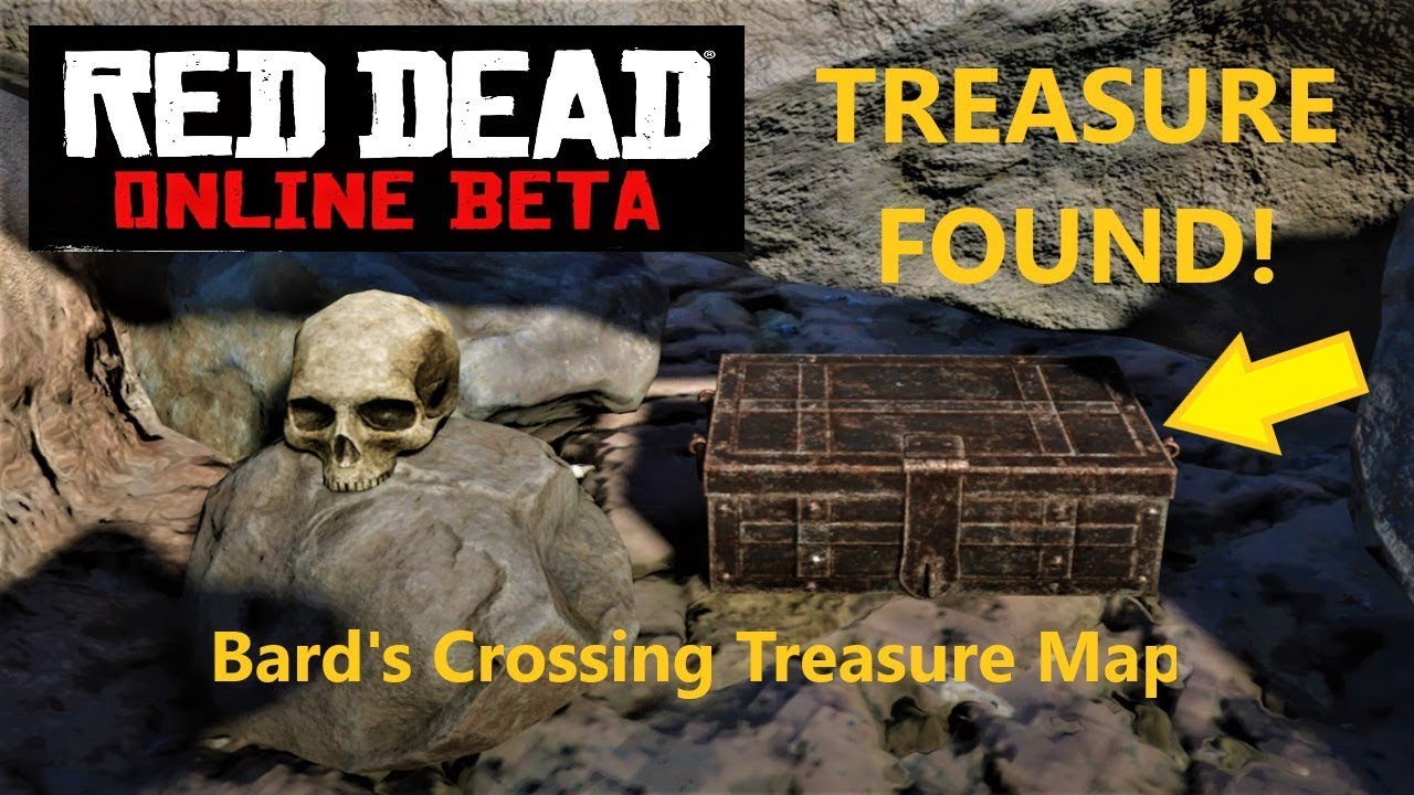 Red Dead Online Tesoro del cruce del Bardo / Bard's Crossing Treasure Map  Location 