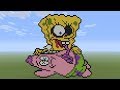 Minecraft Pixel Art - Zombie Spongebob Squarepants