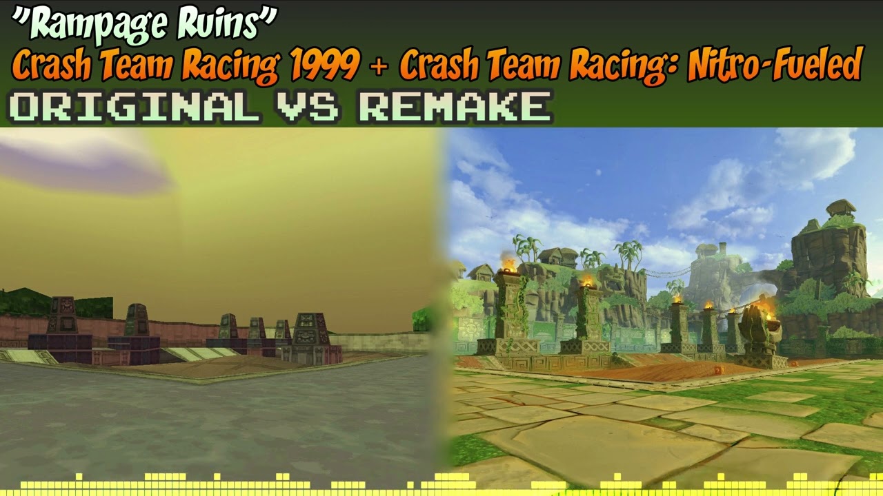 ♦ [Original + Nitro-Fueled] Crash Team Racing MASHUP — Rampage Ruins (Crystals/Battle)
