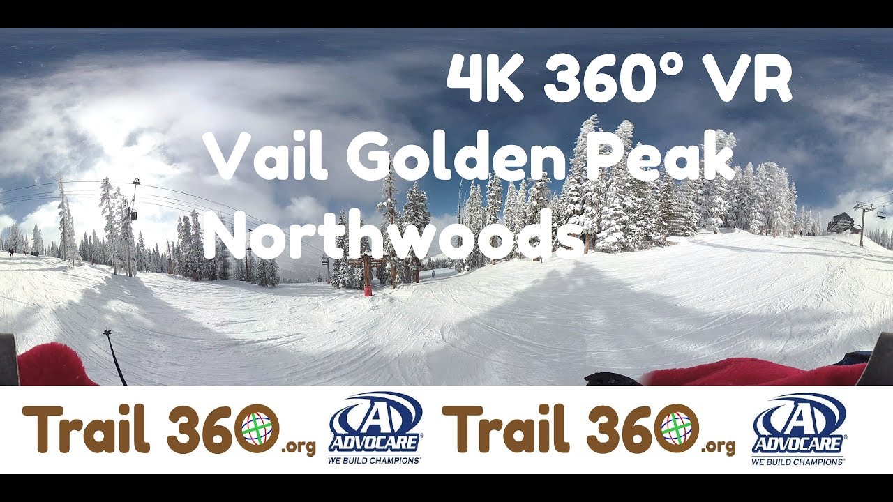 Vail Golden Peak Northwoods Learning to SkiTrail 360 YouTube