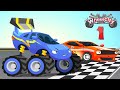 Monster Truck and Tow Truck Hook | Learn Vehicles | Kids Cartoon | Wheelcity