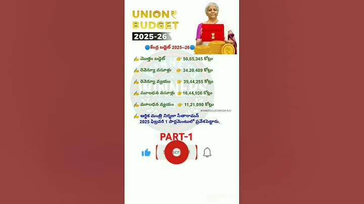 Union budget 2026-26 #gk #dsc #rrb #currentaffairs #competitiveexam #prelims #exam #telugu