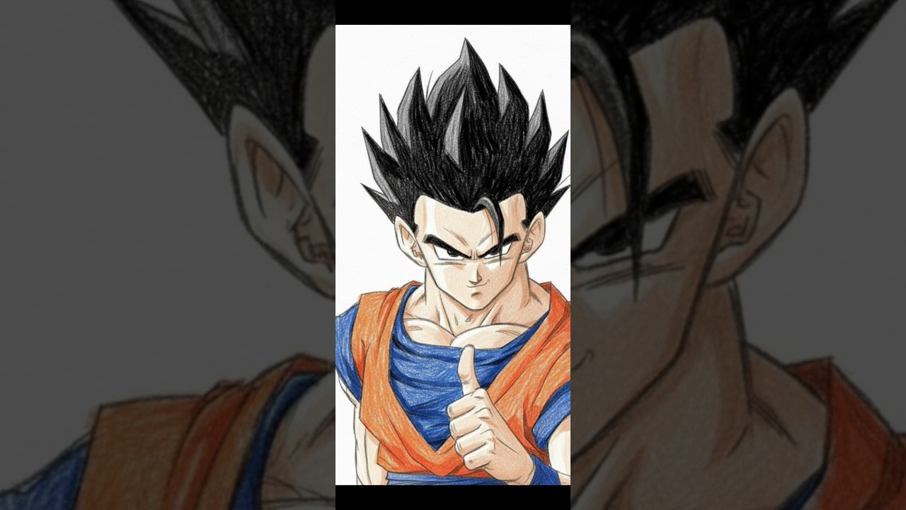 gohan sketch, dragon ball  beast gohan, drawing goku, trunks  ultra ego,dragon ball z, dbz,manga art