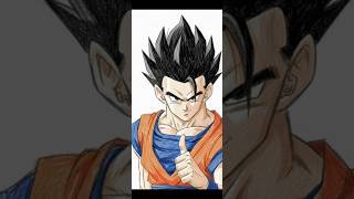gohan sketch, dragon ball  beast gohan, drawing goku, trunks  ultra ego,dragon ball z, dbz,manga art