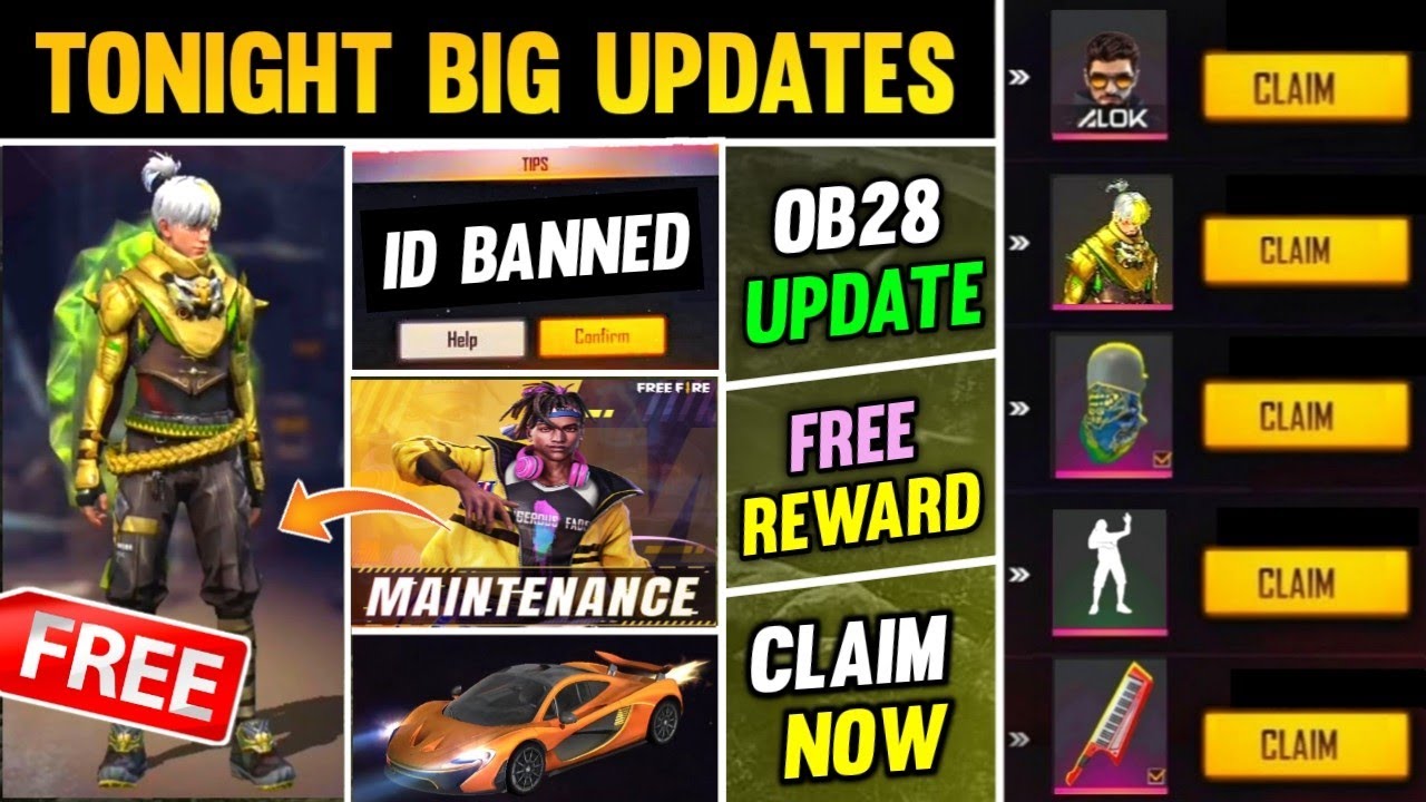FREE FIRE NEW UPDATE 8 JUNE | CLAIM FREE RAMPAGE REWARDS | FREE ...