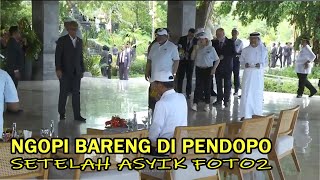 Keliling Taman Asyik Foto2 Hingga Ngopi di Pendopo , Presiden Jokowi Ajak Delegasi Masuk Tahura Bali