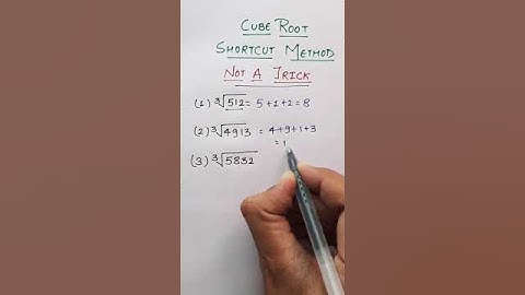 Master the cube root shortcut method in seconds! #cuberoottrick #tricks #ternding #short #SOOSEKI