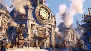 Fantasy World | Steampunk City ~ the beautiful city of Galvanis