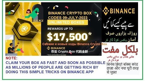 CRYPTO BOX CODES TODAY