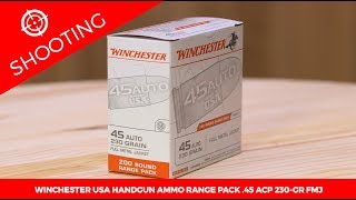 Winchester USA Handgun Ammo Range Pack .45 ACP 230-gr. FMJ