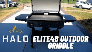 MY FIRST IMPRESSION OF THE HALO ELITE4B OUTDOOR GRIDDLE