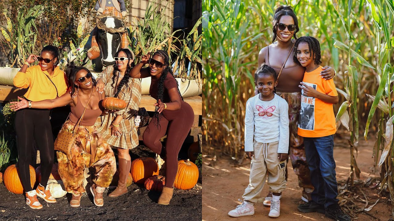 Кукурузный лабиринт в стиле «шик»! Канди Буррусс и дети готовят осеннее веселье и моду!