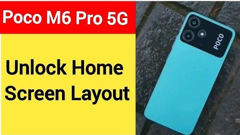 How to unlock home screen layout, Poco M6 Pro 5G me home screen layout is locked kaise hataye