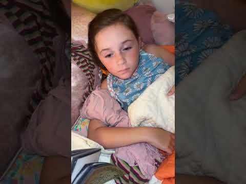 Mom accidently scares sleeping daughter