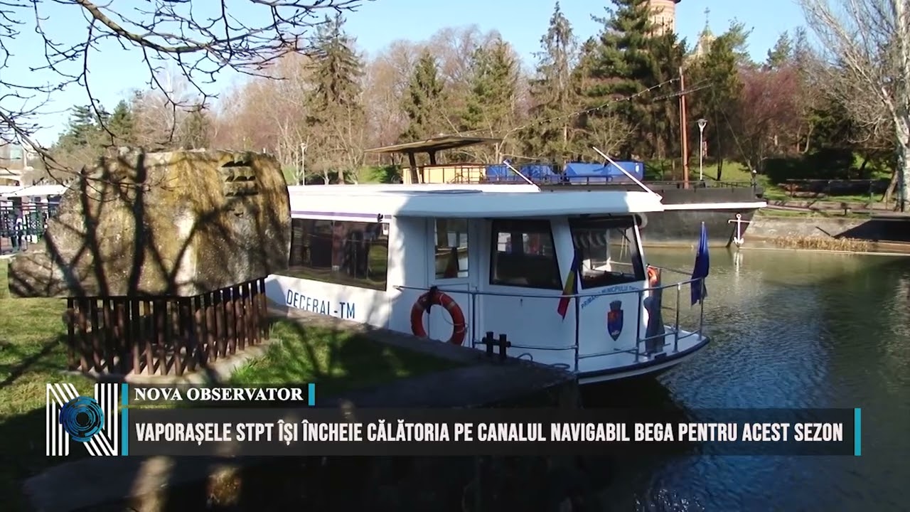 Vaporașele STPT își încheie călătoria pe canalul navigabil Bega pentru acest sezon
