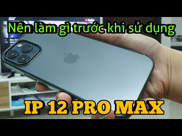 Hướng dẫn dán kính cường lực IP12 Pro Max màu Xanh