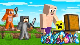 Minecraft Hunters VS Speedrunner but CHESTS give OP LOOT