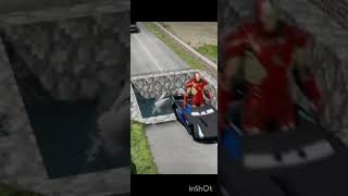 Funny Cars Crossing Pit withSHARKS| BeamNG.Drive