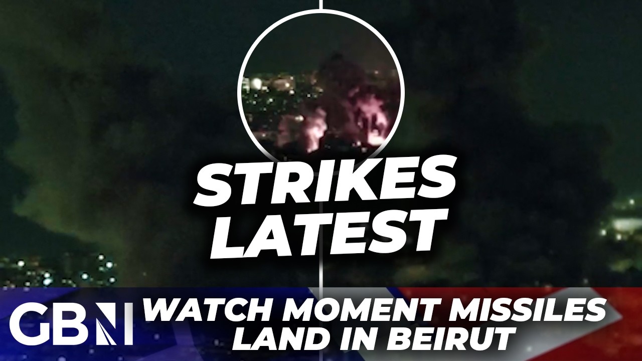 Iran: WATCH Dramatic moment bombs EXPLODE in Beirut as Israel targets Hezbollah in war | BREAKING