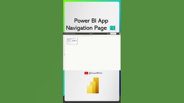 Make a 🏠Navigation Page in your Power BI App
