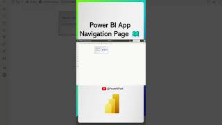 Make A Navigation Page In Your Power Bi App
