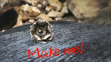 Metalsmith tutorials~forming and texturing layered silver flowers~Wubbers Hammers~LPF Purple Puncher