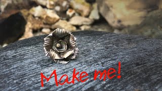 Metalsmith tutorials~forming and texturing layered silver flowers~Wubbers Hammers~LPF Purple Puncher