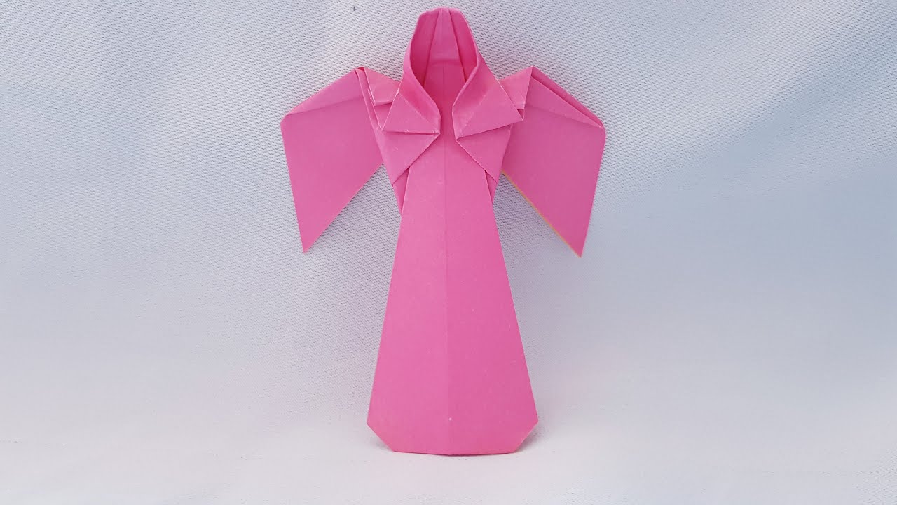 ORIGAMI ANGEL How To Make A Paper Angel YouTube