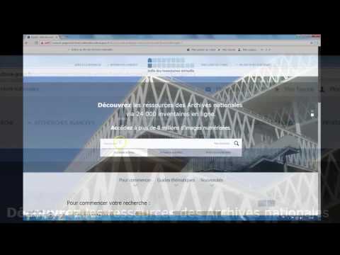 La nouvelle interface de la salle des inventaires virtuelle des Archives nationales