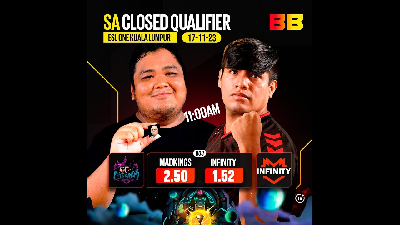 MAD KINGS vs INFINITY - bo3  /  CLASIFICATORIAS CERRADAS ESL ONE KUALA LUMPUR