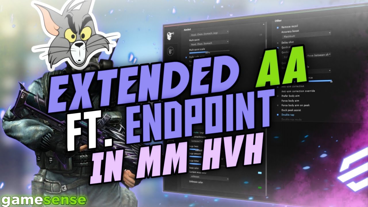 Extended Legit AA with gamesense ft. endpoint semi-rage | CSGO MM HvH ...