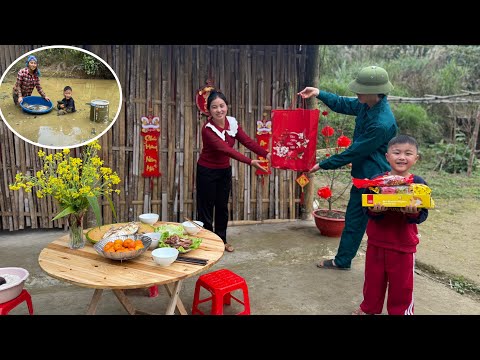 Linda and the boy caught a lot of fish - The kind man brought a surprise gift to welcome the new...