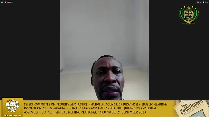 Select Committee on Security and Justice, 21 September 2023