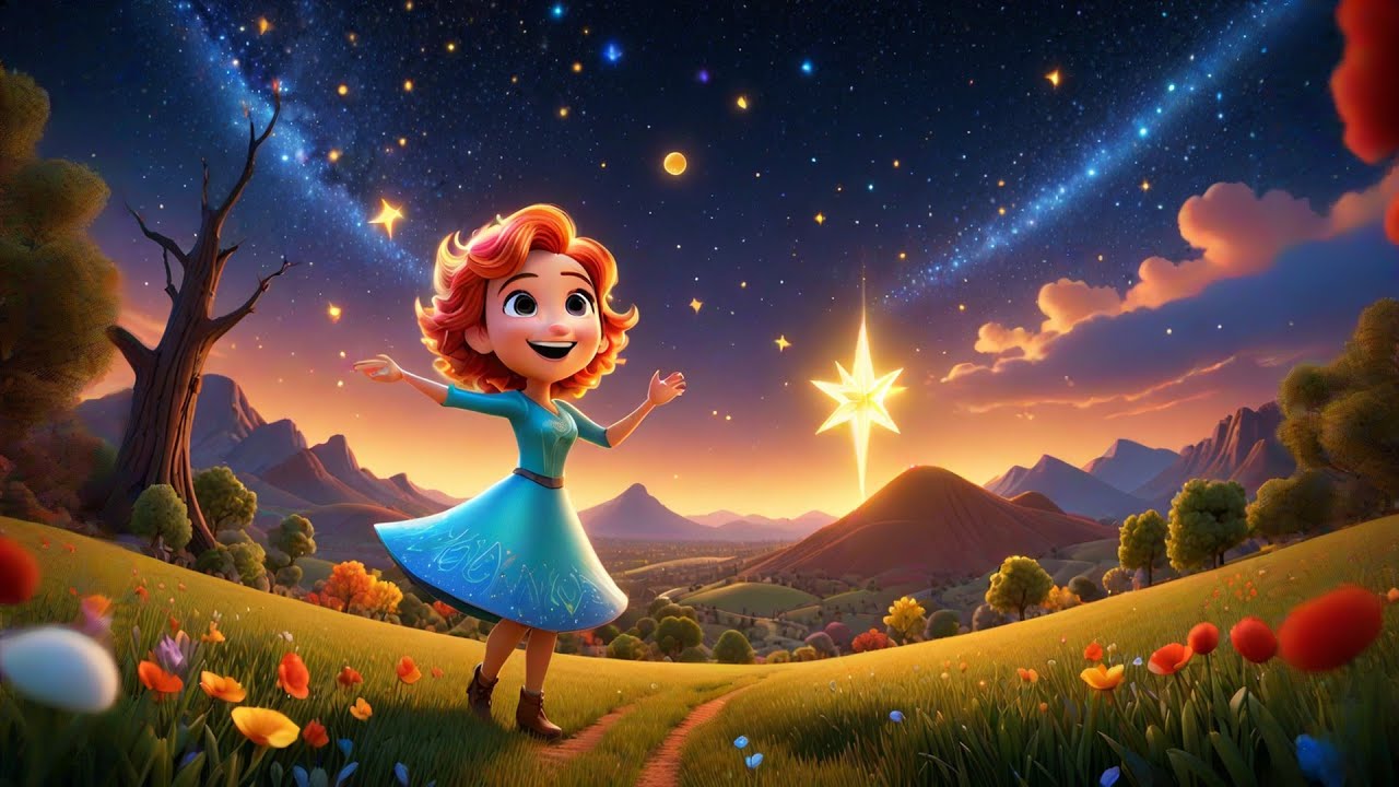 Four Singing Stars Light the Dark | Magical Counting Song for Kids | Nursery Rhymes and Baby Songs